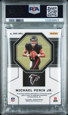 2024 Panini Obsidian - Rookie Materials Ink Michael Penix Jr. #RMI