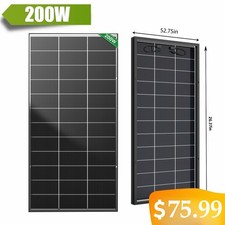N-Type Bifacial Solar Panel 200W 12V Battery ...