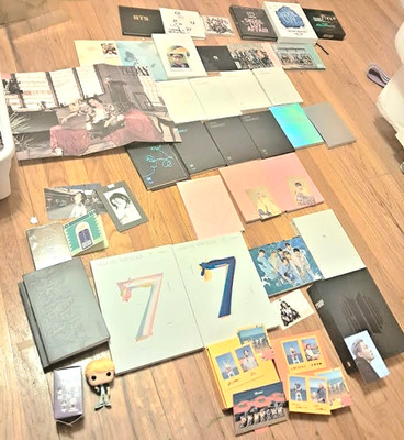 Official BTS Rare ALBUM Merch LOT  COLLECTION + SOME PHOTOCARDS+ DOLLS BULKSALE