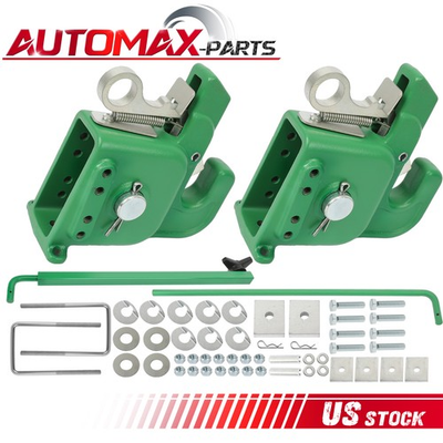 #ad Quick Hitch System w Stabilizer Bar Easy Change for TradeGear Plough CAT#2 Green $149.49