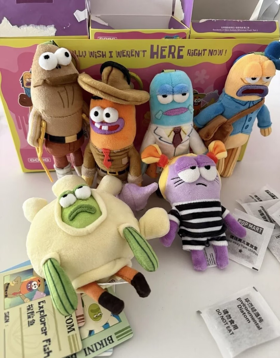 Authentic GONG Bikini Bottom Buddies Series 2 Blind Box Plush