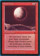 Blood Moon The Dark NM Red Rare MAGIC THE GATHERING CARD (ID# 512346) ABUGames