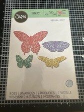 Sizzix Thinlits Die Set Flutter On By 665097 Butterfly Butterflies 9 Dies