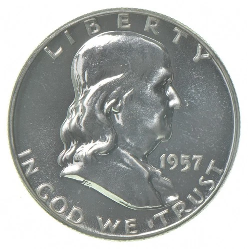 1957 Proof Franklin Half Dollar 90% Silver *9323