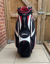 Titleist Cart Golf Bag 14-Way Divider System Black White Red