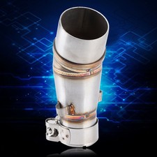 ☞ Motorcycle Slip On Exhaust Middle Link Pipe Adapter Connector For 