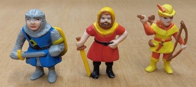 ROBIN DES BOIS LOT OF 03 FIGURINES 90s SOMA approx. 5 cm