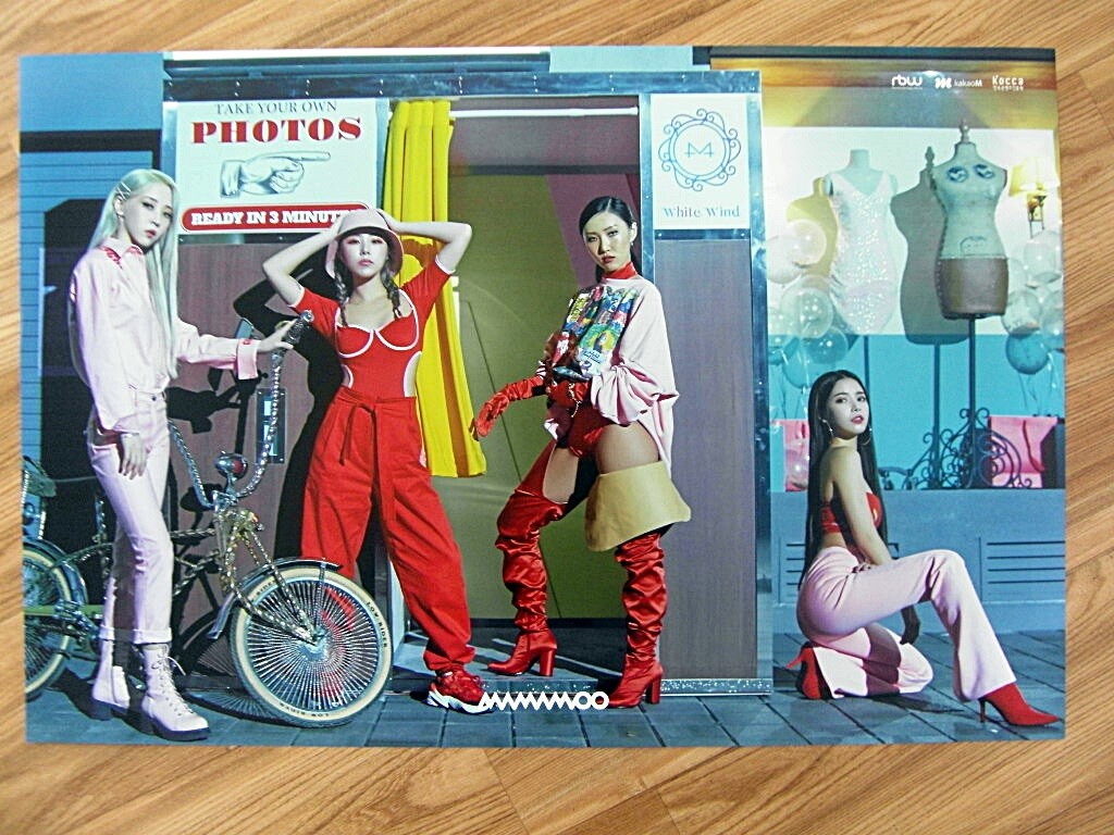 MAMAMOO - WHITE WIND (TYPE B) [ORIGINAL POSTER] K-POP *NEW* | eBay