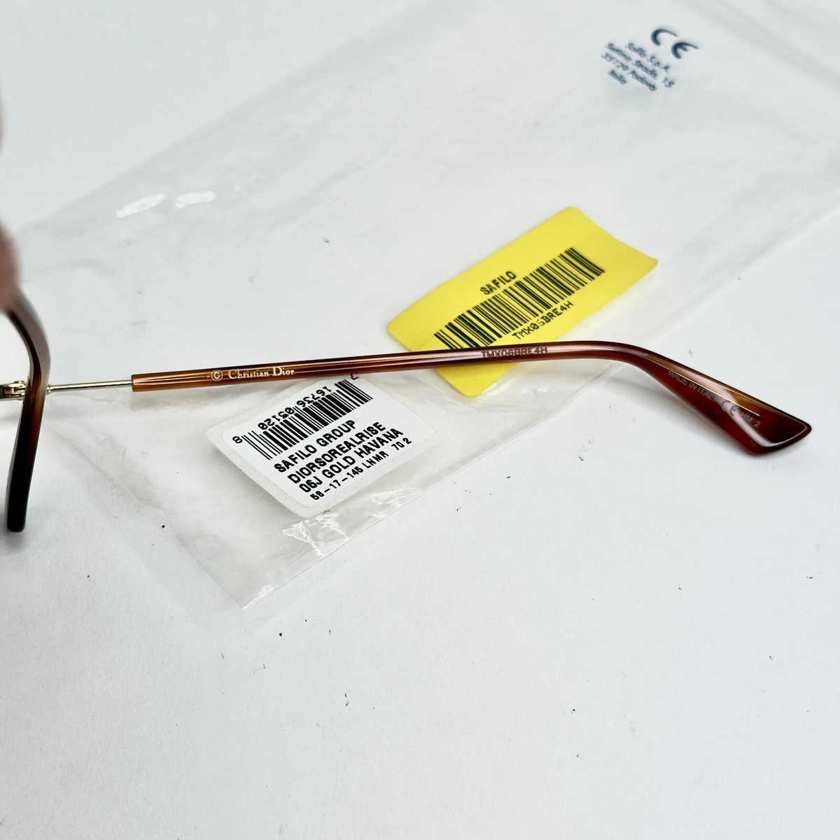 CHRISTIAN DIOR SO REAL Rise Gold Brown Havana Aviator Sunglasses