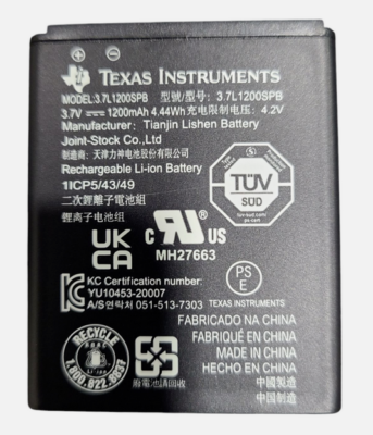 HIGHAKKU Batterie De Rechange 3,7L1200SPB Compatible Avec Texas Instruments AkkuTI-Nspire CX Et CX CAS, TI-84 CE, TI-84 Plus CE
