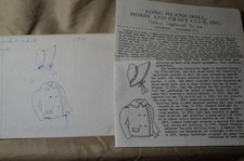 Vintage 18" Doll Pattern 1900 Coat Bonnet Butterick 226 Redraft