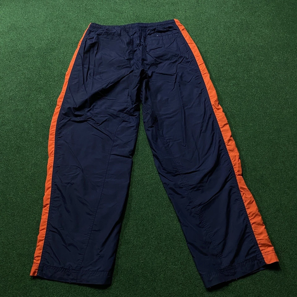 Винтажные мужские спортивные штаны Nike M синие с вышивкой Swoosh Y2K мешковатые низы - Изображение 3 из 4