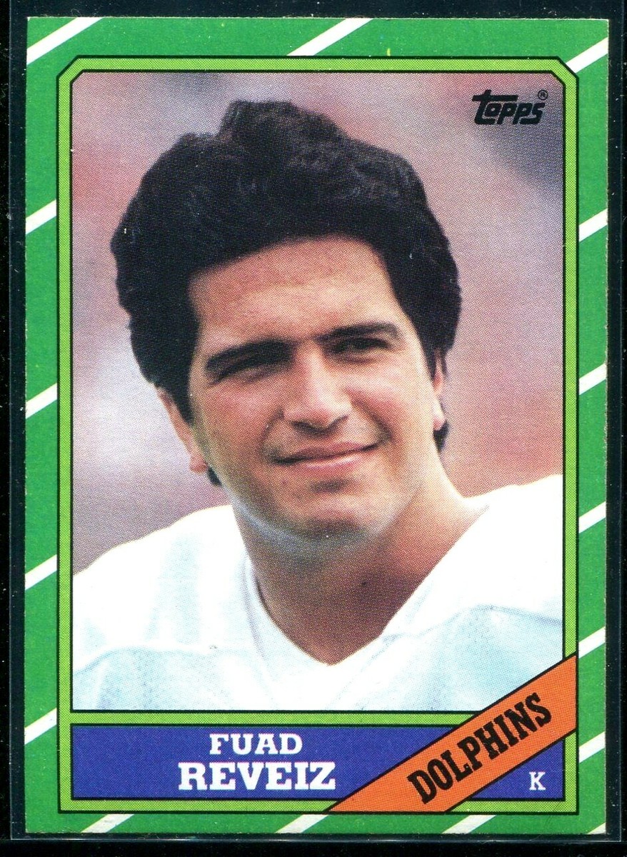1986 Topps Football Fuad Reveiz #54 Miami Dolphins | eBay