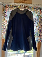 Under Armour Sweater Mens XL Blue Gray Hooded Fleece Lined Pullover Hoodie