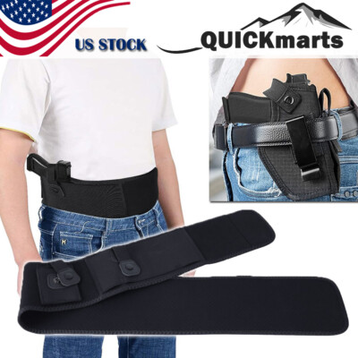 Tactical Belly Band Gun Holster Concealed Carry Waist Pistol