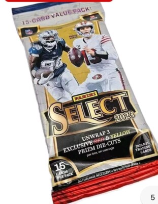 2023 Panini Select Football Fat Pack Cello Factory Sealed 15 Cards