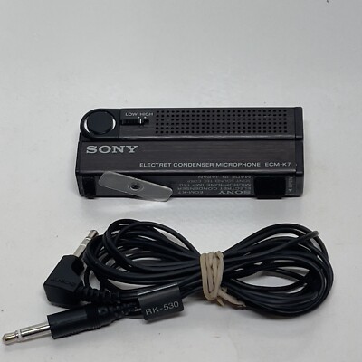 【未使用品】SONY microphone ソニーコンデンサマイクECM-K7 Sony ECM-K7 Electret Condenser Microphone Tested Works | eBay