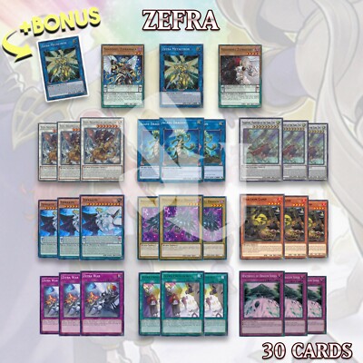 ZEFRA DECK 30 Metaltron Zefracore Agave Dragon Dracoon Lamp | YuGiOh +BONUS  | eBay