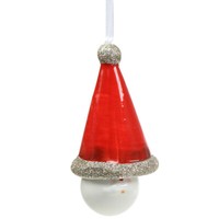 Weihnachtsdeko Glocke Wichtelkopf 10Cm 4Er Keramik AnhäNger Christbaumschmuck,
