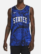 New Nike USA National Soccer Team USMNT Basketball Jersey Blue Camo Men's Medium
