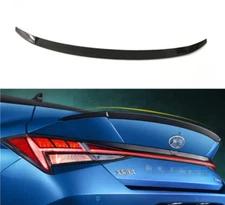 Black Rear Trunk Spoiler Wing Trim Factory Style For 2021-2023 Hyundai Elantra