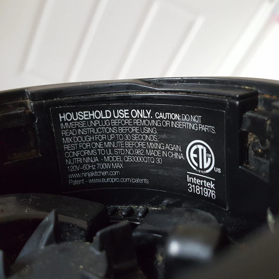 Nutri Ninja 2-IN-1 Blender QB3000QTQ 30 Dough Blade Replacement Food Processor.. - Image 2 of 4