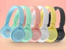 Macaron Kids Kabellose Bluetooth-Kopfhörer Stereo-Stirnband Gaming-Headset
