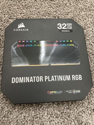Corsair DOMINATOR PLATINUM RGB 32GB (2 x 16GB) DDR4 DRAM 4000MHz C19 Memory Kit