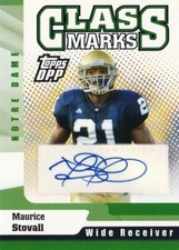 MAURICE STOVALL 2006 Topps Draft Picks & Prospects Football Class Marks NM - MT