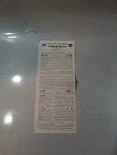 1926 ORIGINAL Valley Oil Company Price List Car-olene Val Penn Supreme Motor A