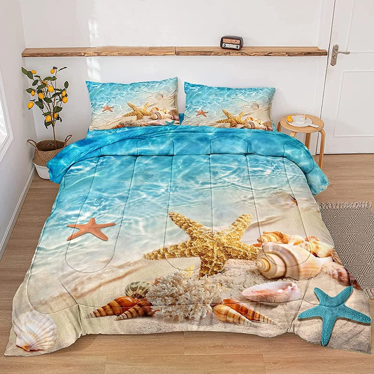 Coastal comforters sales queen