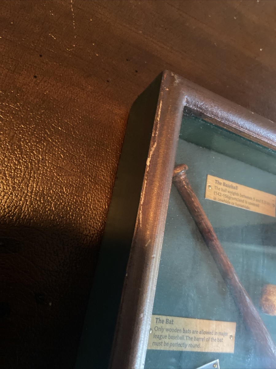 アンティーク　アメリカ　History of Baseball シャドーボックス History of Baseball Vintage Shadow Box Collectible Baseball
