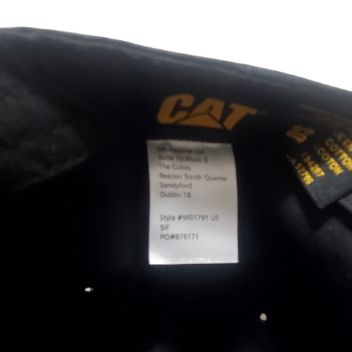 CAT Caterpillar Heavy Machinery Embroidered Baseball Cap Hat Black - Picture 4 of 5