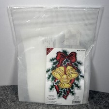 VTG Mary Maxim Needlework Christmas Crafts Kit 2107 Bells Wall Decor