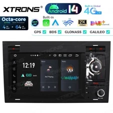 Car Play 7" Car Stereo Android 14 4GB+64GB Car GPS Sat Nav 4G LTE For Audi A4 S4 RS4-