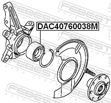 FEBEST DAC40760038M Radlager für MITSUBISHI - Bild 2 von 2