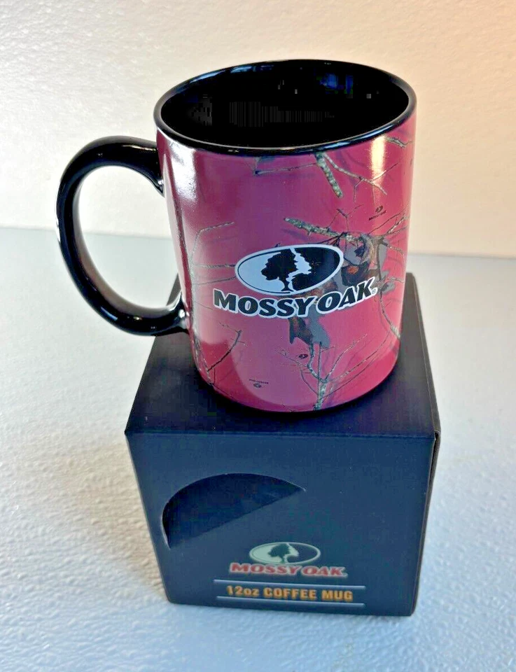 Mossy Oak Break-Up Infinity Pink Camuflaje Cerámica 12 OZ  Taza de café / Nueva Foto 4 de 4