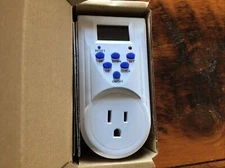 7-Day Digital Programmable Timer Outlet Switch Plug New Open Box Free Shipping!