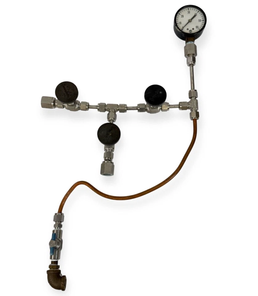 Swagelok SS-1RS4 5000PSI Integral Bonnet Needle Valves ADZC 189147001 with Gauge - Image 2 of 4