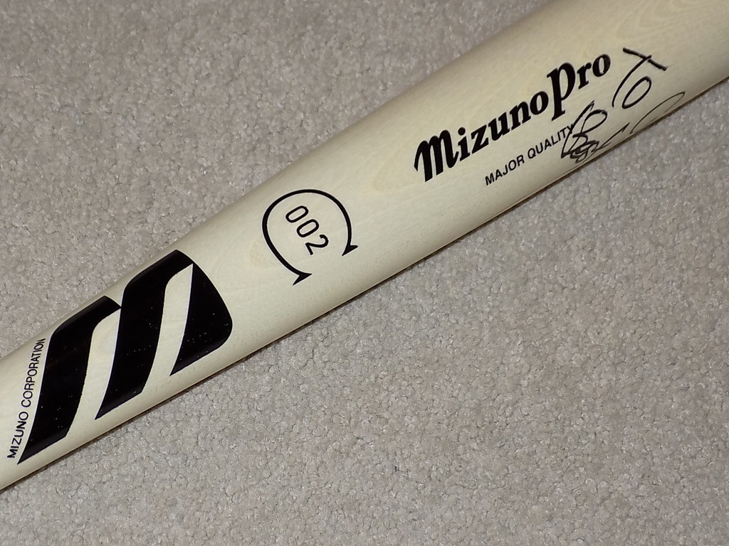 Ichiro Suzuki Signed Japanese Game Bat Orix Blue Wave Mariners