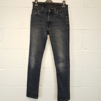Nudie THIN FINN Herren Jeans Stretch Organic W28 L32 blau Slim Skinny