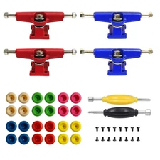 30mm 4 Trucks & 24 Wheel Screws 96mm Fingerboard Skateboard Prodigy Accessories