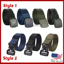 Men's Military Tactical Army Adjustable Quick Release Belts Plastic Cam Buckle