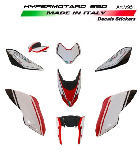 Kit completo adesivi design personalizzato 2019 - Ducati Hypermotard 950 - Bild 1 von 10