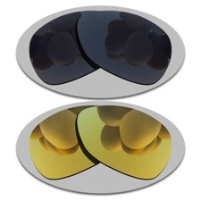 US Black Yellow Gold Polarized Replacement Lens For-Oakley Feedback OO4079