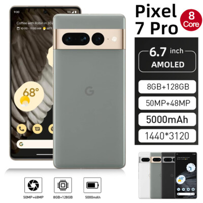  Google Pixel 7 Pro- 128GB 5G Factory Unlocked with Telephoto Lens- New GSM+CDMA
