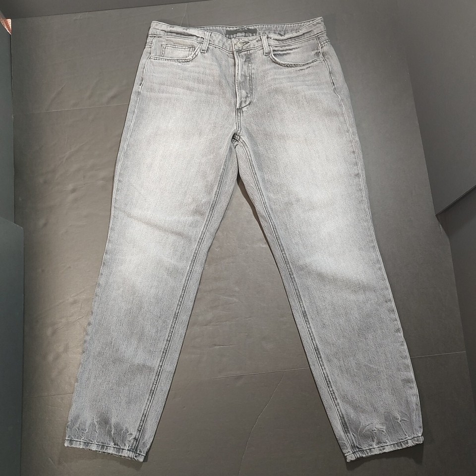 Joe's Jeans 27" Anthrazitgrauer Knöchelschuh mit Hohem Bund Damen Größe