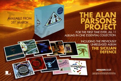 2014 Alan Parsons Project CD Box Set Promo PRINT AD Vintage Collectible (1128)
