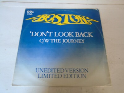 BOSTON : Don't Look Back - 1978 UK 2-track 12'' Vinyl Single 