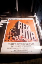 BEN HUR Charlton Heston French Grande Vintage Movie Poster Original R1986